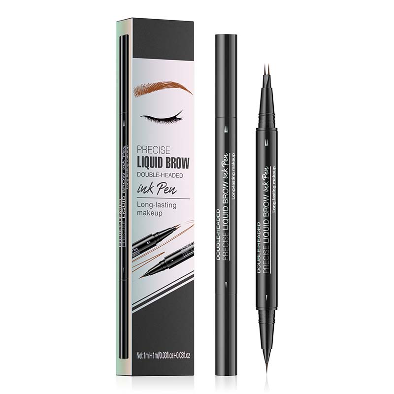 Skanto | 2-in-1 Dual-Ended Eyebrow Pencil with Micro-Fork Tip Applicator and Precision Brush Tip