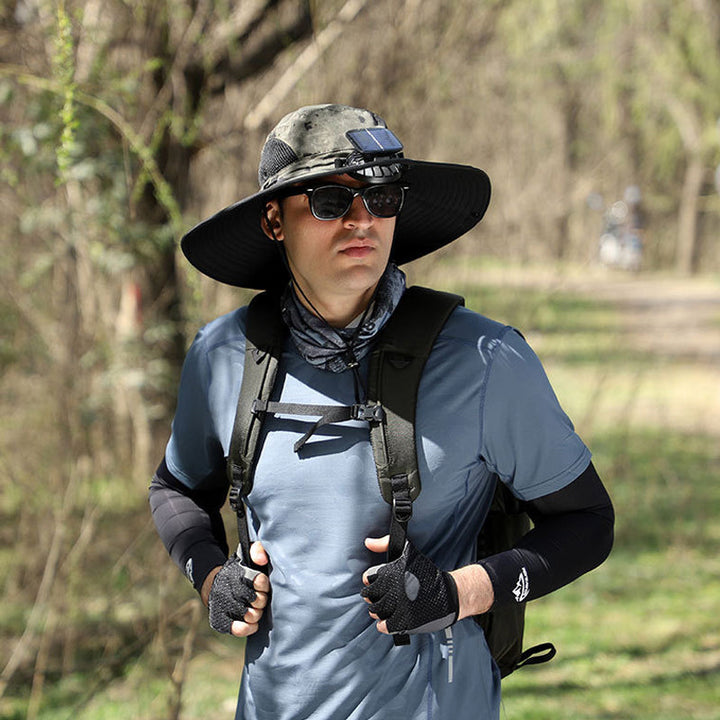 Solar & USB Charging Fan Outdoor Fishing Hat | Kalsten