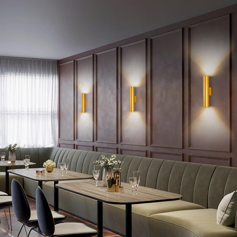 Aluminum Cylinder Wall Lamp – 2 Light