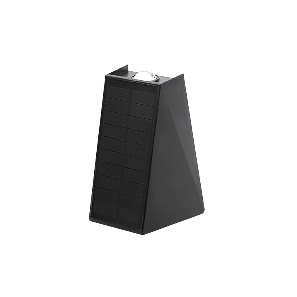 Up and Down Lighting LED Waterproof Black Modern Solar Wall Lights | Kalsten