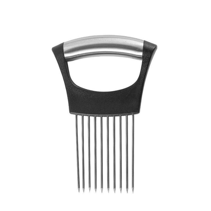 Stainless Steel Onion Cutter Holder, Food Slicers Assistant Tomato Slicer Holder | Kalsten