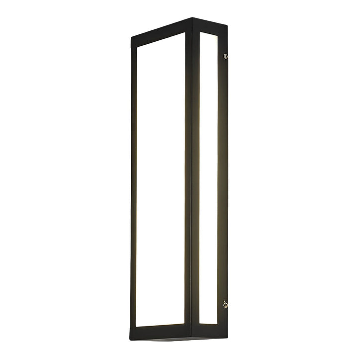 Rectangular LED Waterproof Black Modern Outdoor Exterior Light Wall Lamp | Kalsten