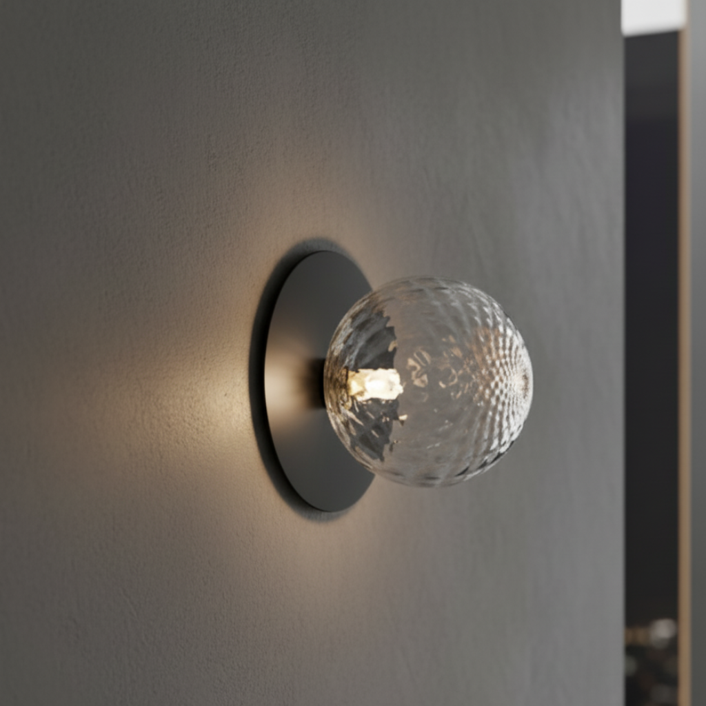Poli Luxe Crystal-Accent LED Flush Mount