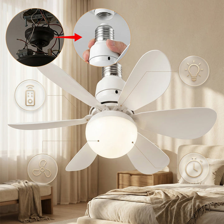 Modern Low Profile Ceiling Fan Light | Kalsten