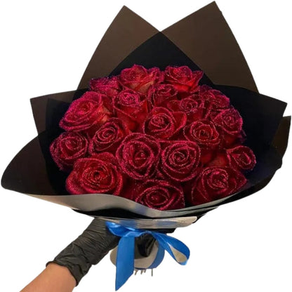 LumiPetal Glitter Roses – Decorative Garlands for Party and Gift | Garland