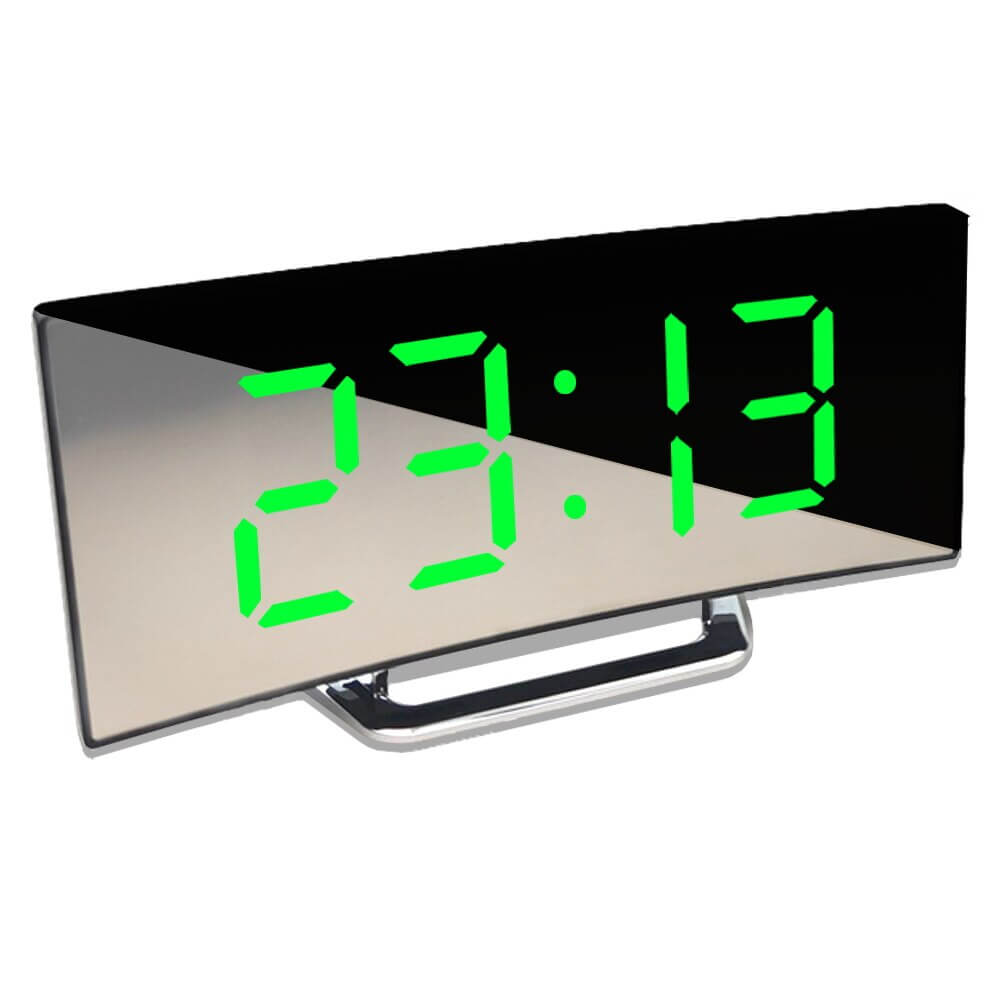 Skanto | Curved LED Digital Alarm Clock - Rass