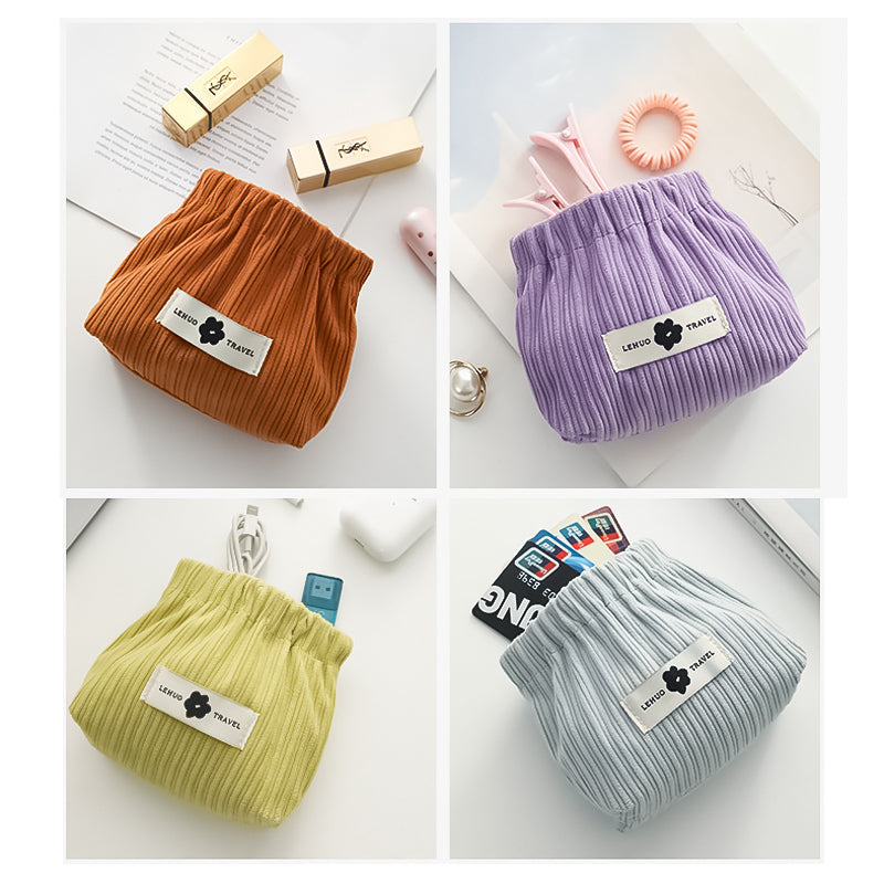 Corduroy elastic tie organizer | Kalsten