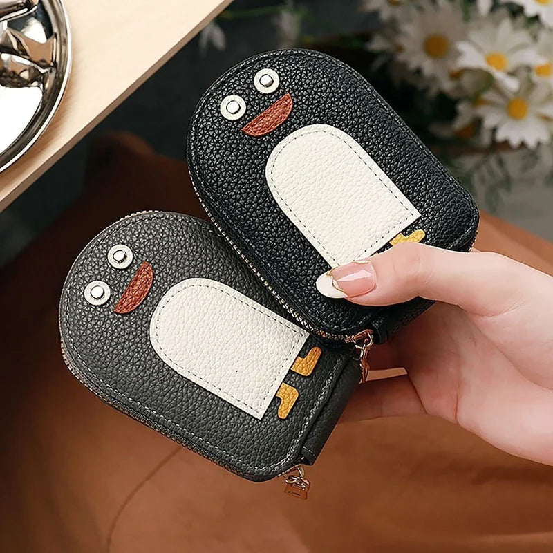 PU wallet for credit card and cute penguins | Kalsten