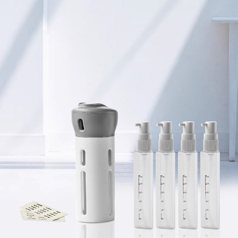 4-in-1 bottle with portable skin care dispenser | Kalsten
