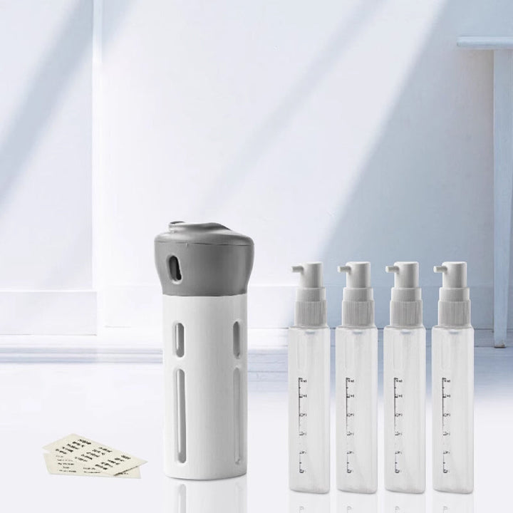 4-in-1 bottle with portable skin care dispenser | Kalsten
