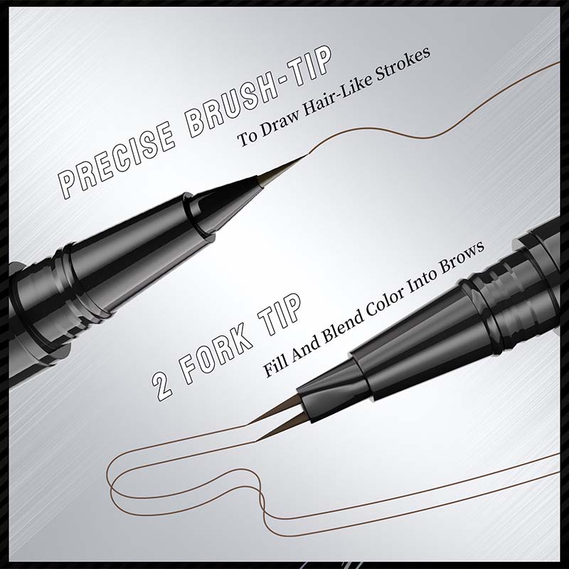 BowLift | 2-in-1 Dual-Ended Eyebrow Pencil with Micro-Fork Tip Applicator and Precise Brush Tip
