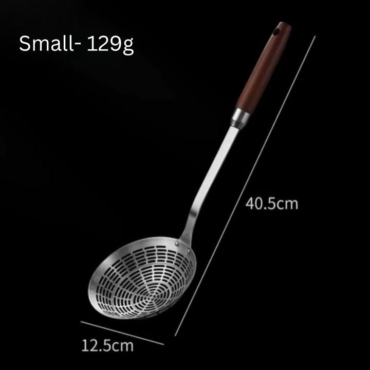 Kalsten | Stainless Steel Wooden Strainer Ladle