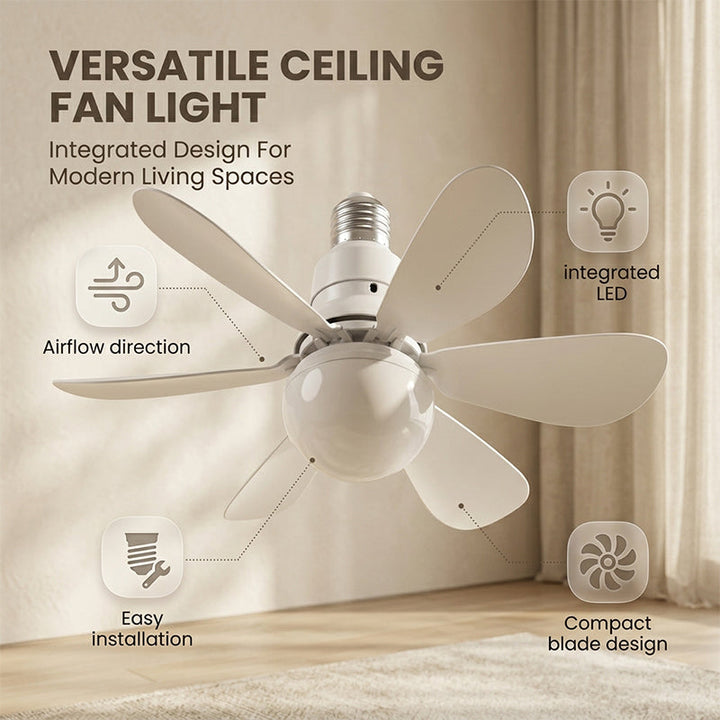 Modern Low Profile Ceiling Fan Light | Kalsten