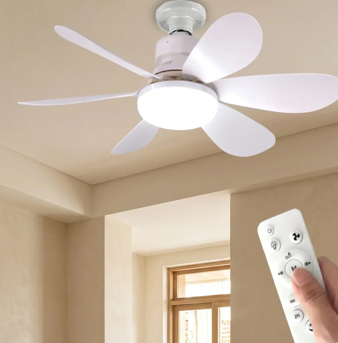 Ceiling fan LED with remote control and dimmable light | Kalsten