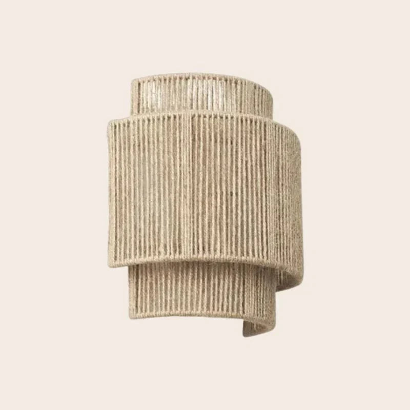 Woven Rattan Wall Lamp – Modern Design