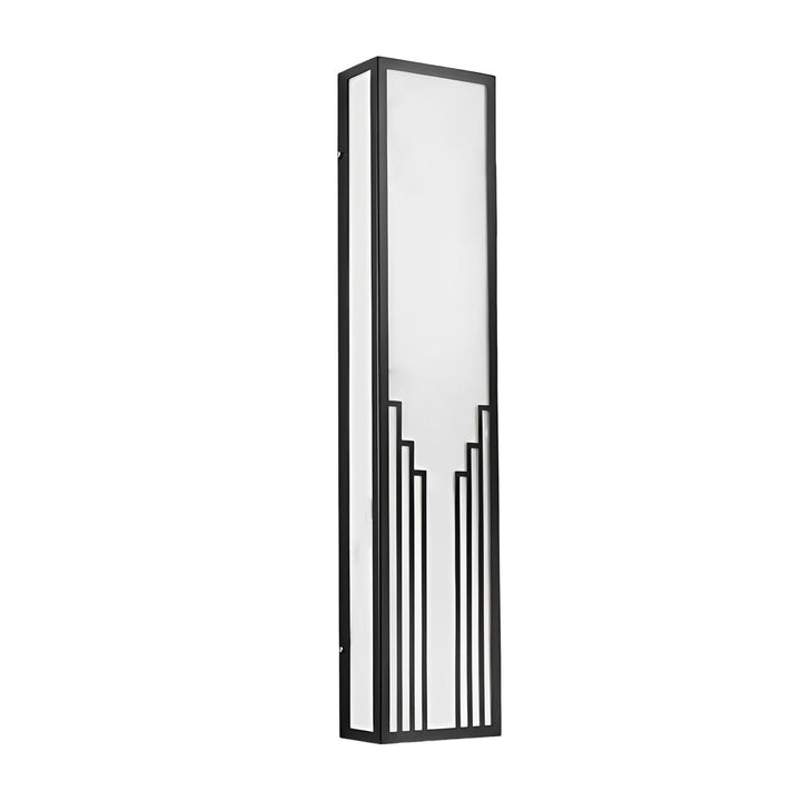 Strip Rectangular Resin Waterproof LED Black Modern Outdoor Wall Light | Kalsten