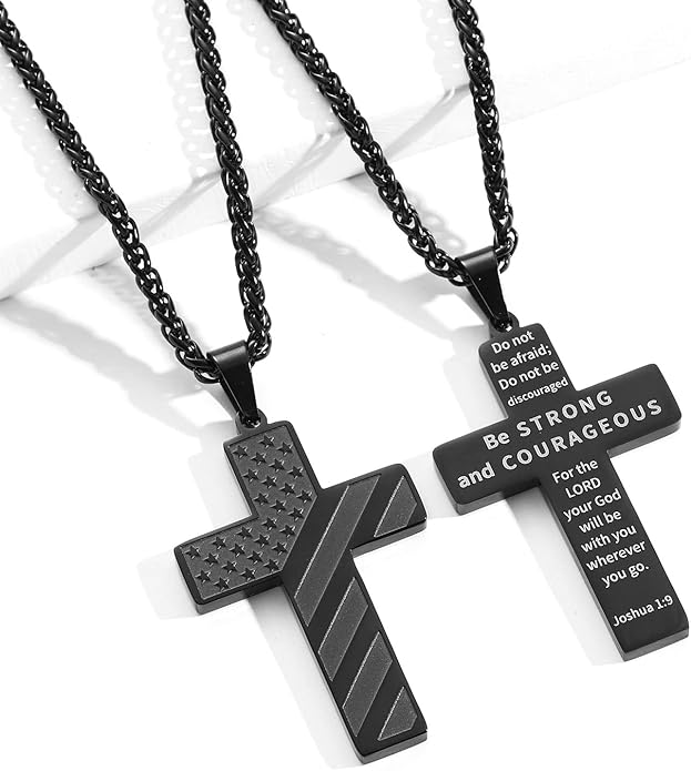 Kalsten | IronPride Cross American Flag Cross Necklace