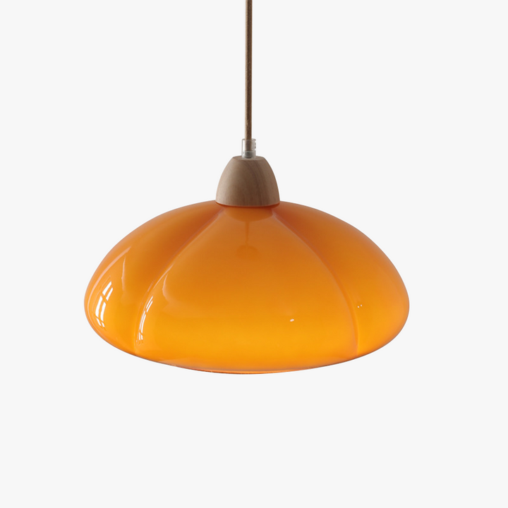 Vintage Glass Pumpkin Pendant Light | Kalsten
