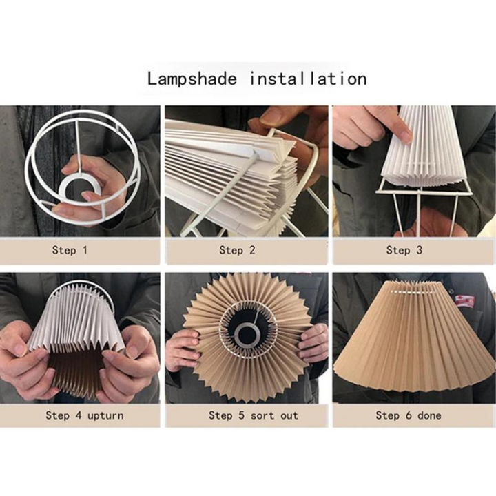 Foldable Pleat Table Lamp - Stylish Foldable LED Table Lamp for Unique Interior Design Kalsten