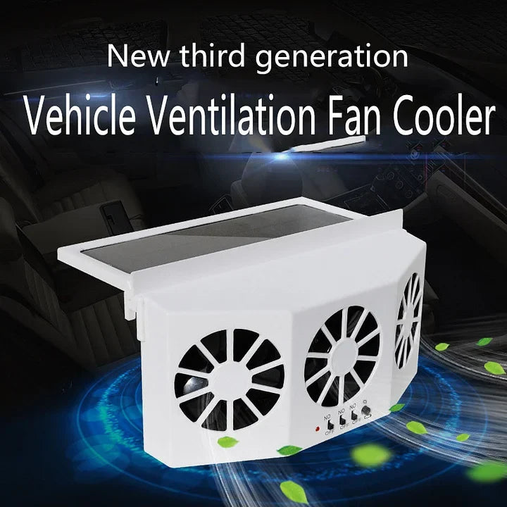 The New Solar Car Cooling Artifact [air circulation exhaust fan] | Kalsten