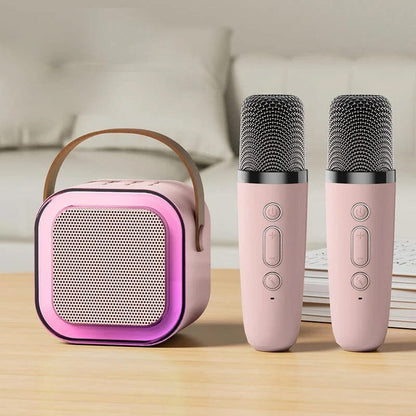 Mini Karaoke Machine with Wireless Microphones | Skanto