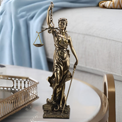 Statue of the Goddess of Justice – An elegant decorative sculpture of Justitia