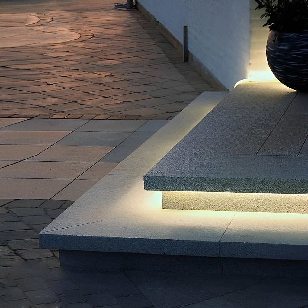 0.39'' Waterproof Recessed LED Under Tread Stair Lighting Modern Flexible Strip Light | Kalsten