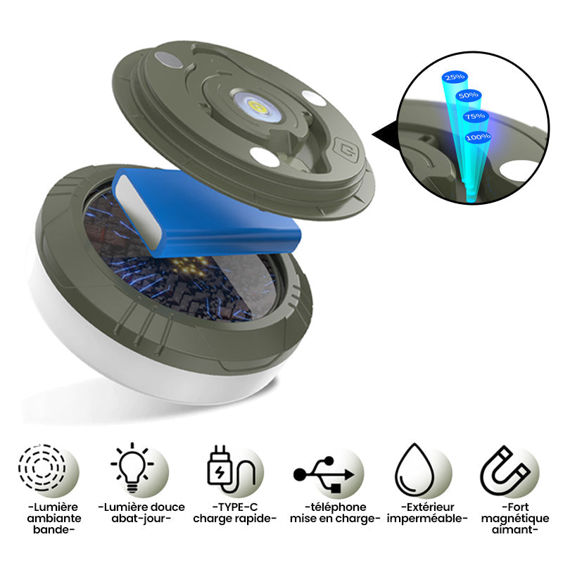 Portable retractable waterproof outdoor light garland | Kalsten