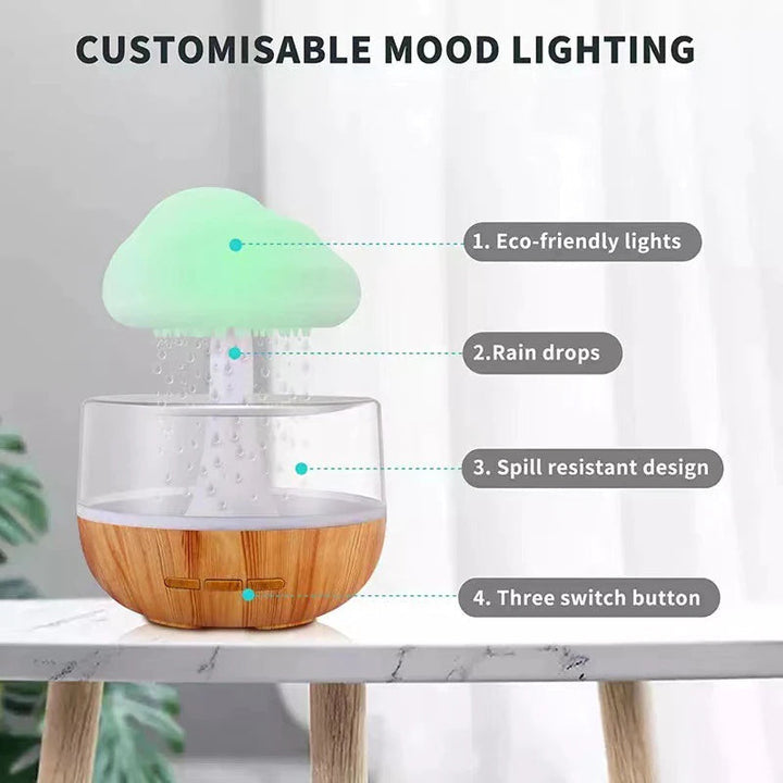 Rain Cloud Mushroom Air Humidifier Night Lamp | Kalsten