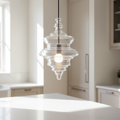 La Toupie Hand-Blown Glass Pendant Light