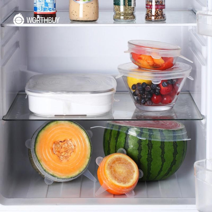 EcoLid - 6 Silicone Reusable Stretch Covers | Kalsten