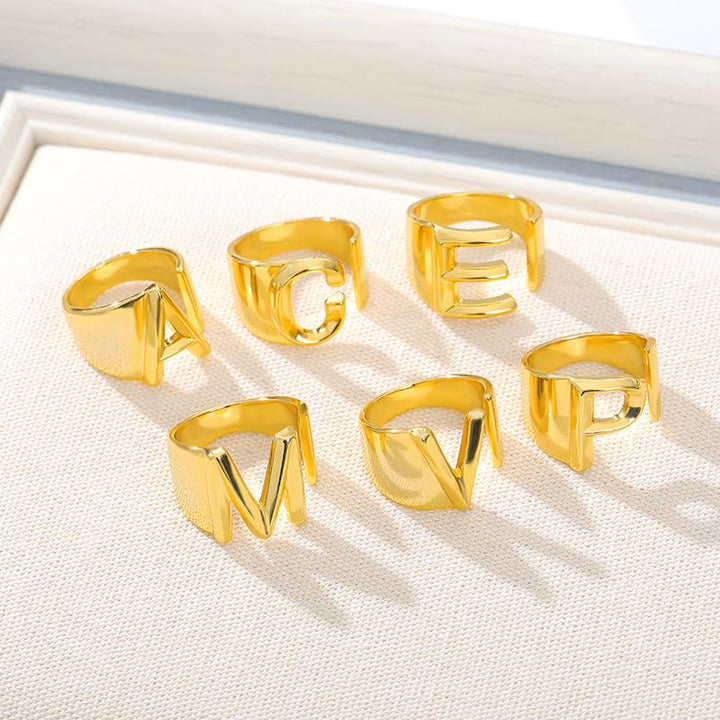 Kalsten | Initial A-Z Letter Ring
