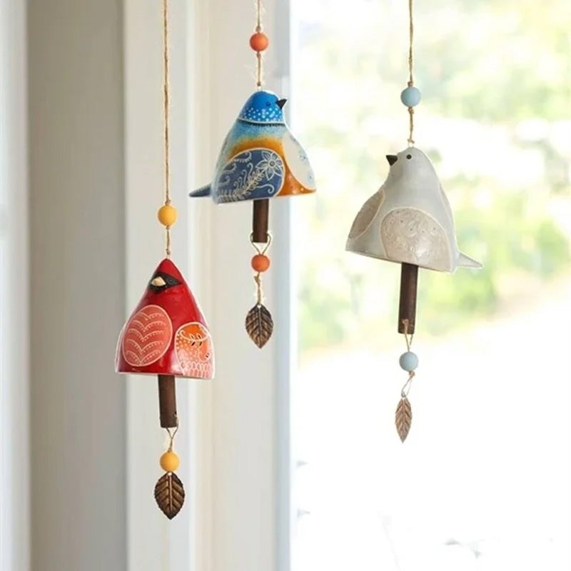 Ceramic Bird Wind Chime Song Bell Garden Yard Home Decoration | Kalsten
