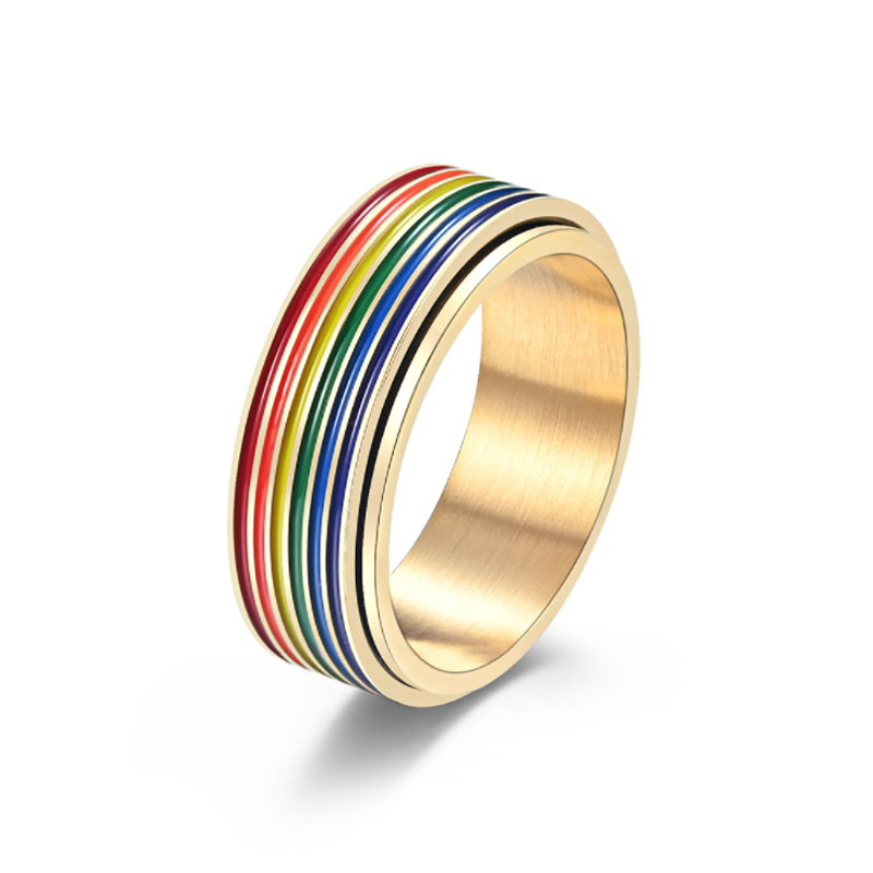 Kalsten | Titanium Rainbow Ring