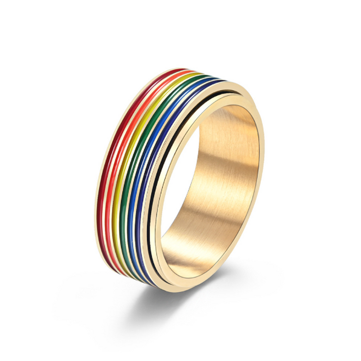 Kalsten | Titanium Rainbow Ring