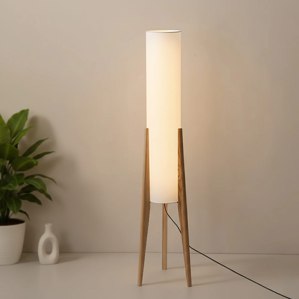 Walnut Nordic Retro Floor Lamp
