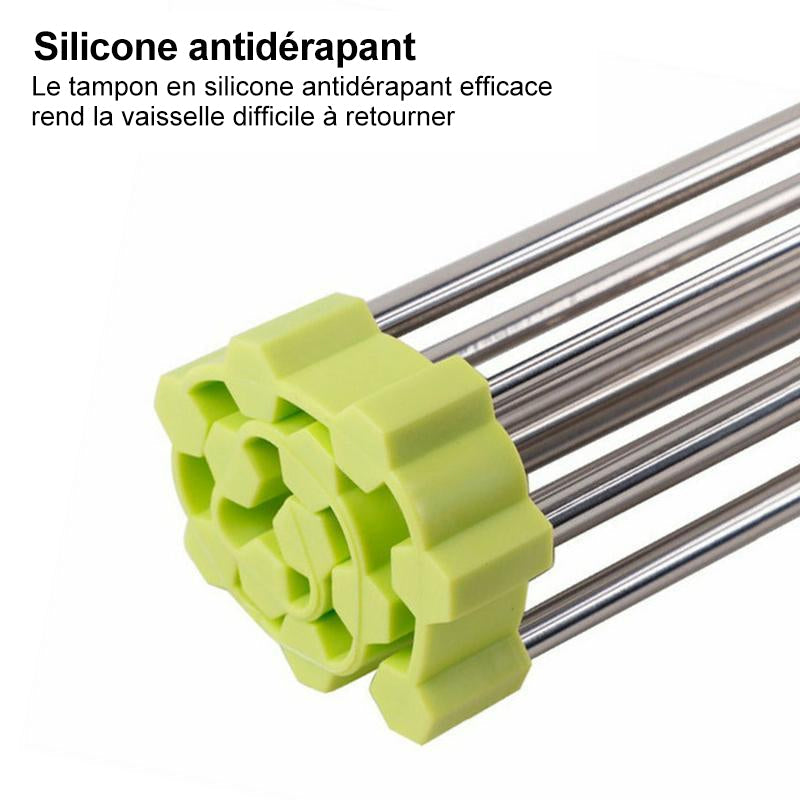 Roll-Up Stainless Steel Dish Dryer, Foldable | Kalsten
