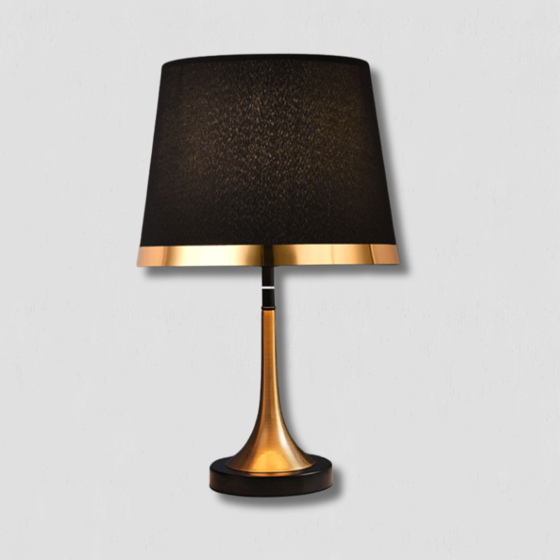 GiltGlow – Elegant Gold and Black Retro Table Lamp | Kalsten