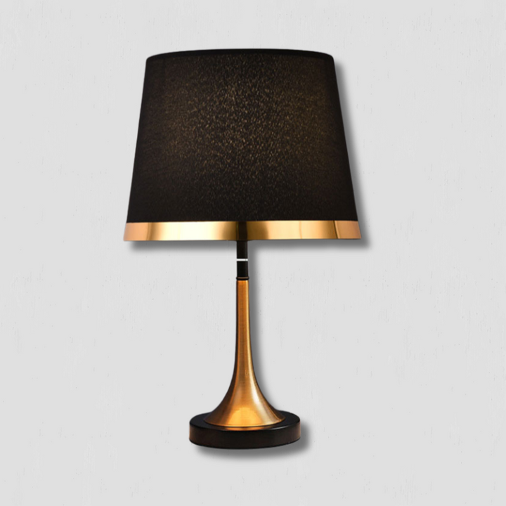 GiltGlow – Elegant Gold and Black Retro Table Lamp | Kalsten