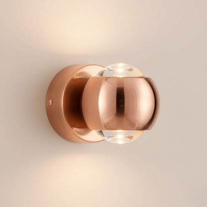Diabolo Hourglass Dual-Beam Wall Sconce
