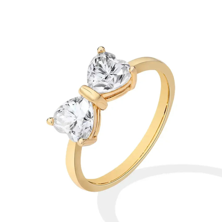 Kalsten | S925 Moissanite Feminine Bow Ring