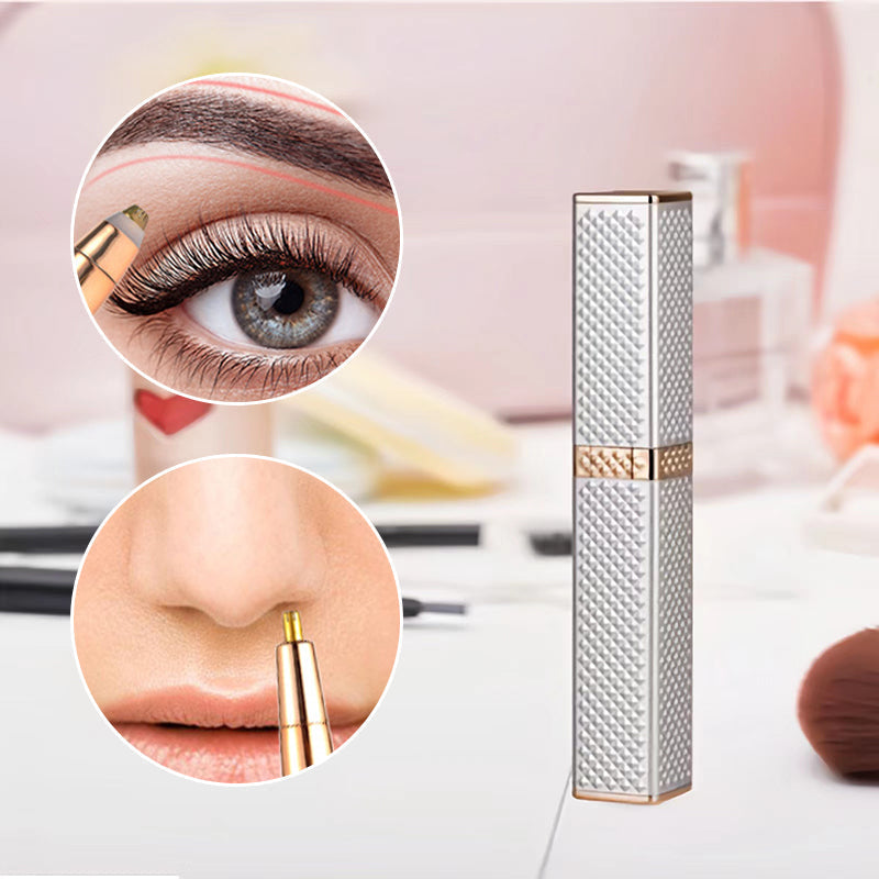 BowLift | 4 In 1 Facial Electric Shaver For Women, Full Body Epilator Rechargeable Eyebrow Nose Bikini Area Hair Clipper