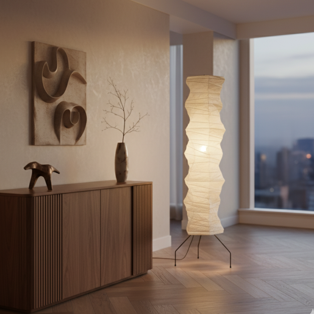 WabiSabi Organic Japanese Floor Lamp