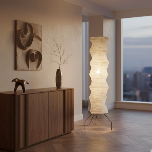 WabiSabi Organic Japanese Floor Lamp