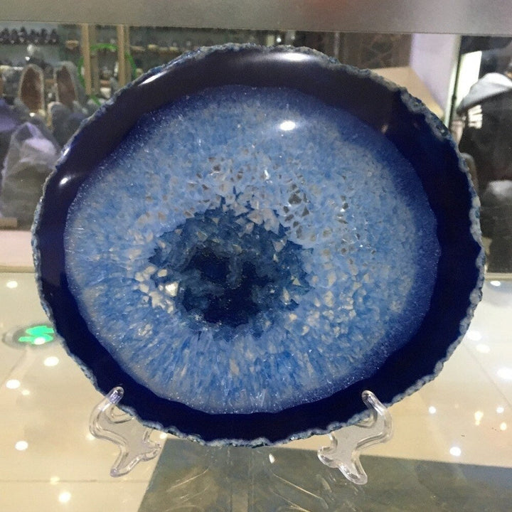 Kalsten | Blue Agate Crystal Disc