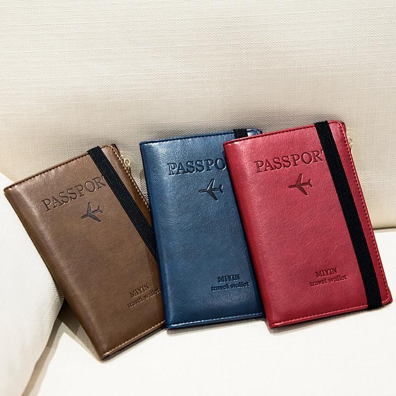 Men's Leather Passport Wallet with RFID Blocking | Kalsten