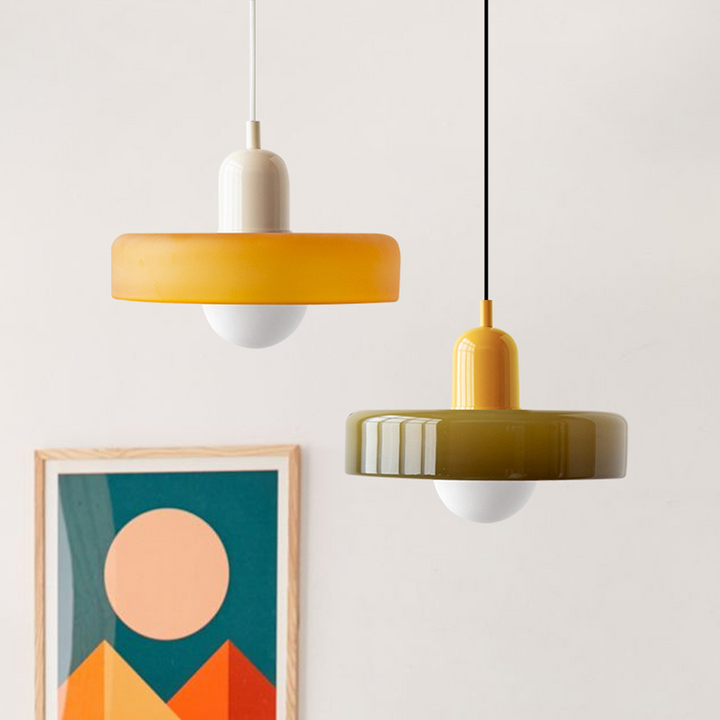 Colored Glass Pendant Lamp - BauLume | Kalsten