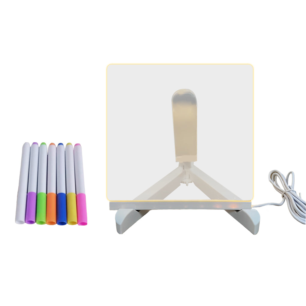 LED Acrylic Message Board Colorful Writable Table Lamp | Kalsten
