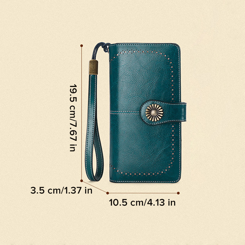Retro long wallet with large capacity | Kalsten