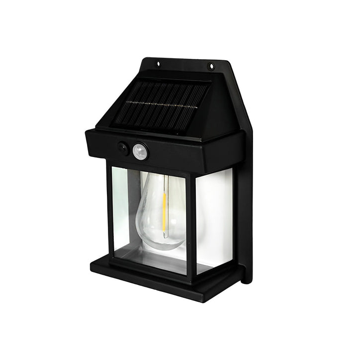 Tungsten Bulb Solar Wall Lanterns Dusk to Dawn Motion Senor Lighting | Kalsten